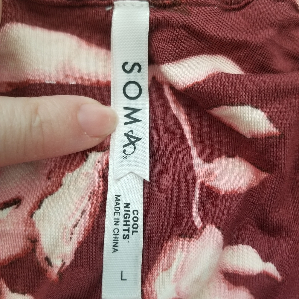Soma Cool Nights Shirred Neckline Cami Vermillion - Picture 9 of 11